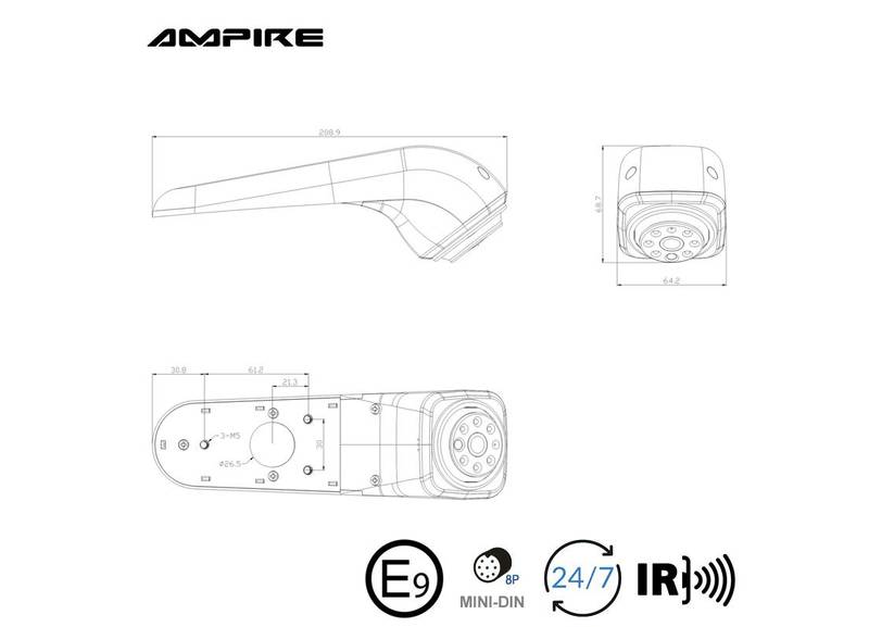 Rückfahrkamera Ampire KV-Carfter-2-2G Rückfahrkamera für VW Crafter ab Bj. 2017-1