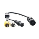 Rückfahrkamera-Anschlusskabel 6-polig (für Waeco/ Dometic) auf Cinch / Niedervoltbuchse-1