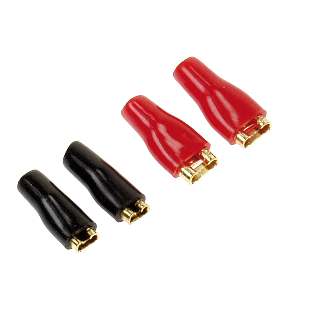 Flachsteckhülse 2 x 2,8 mm schwarz / 2 x 4,8 mm rot 30.4500-00