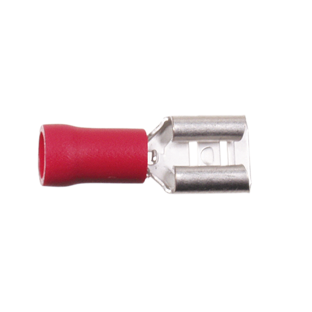 Flachsteckhülse rot 0.5 - 1.0 mm² / 6.3mm  (1 Stück) 346301-1