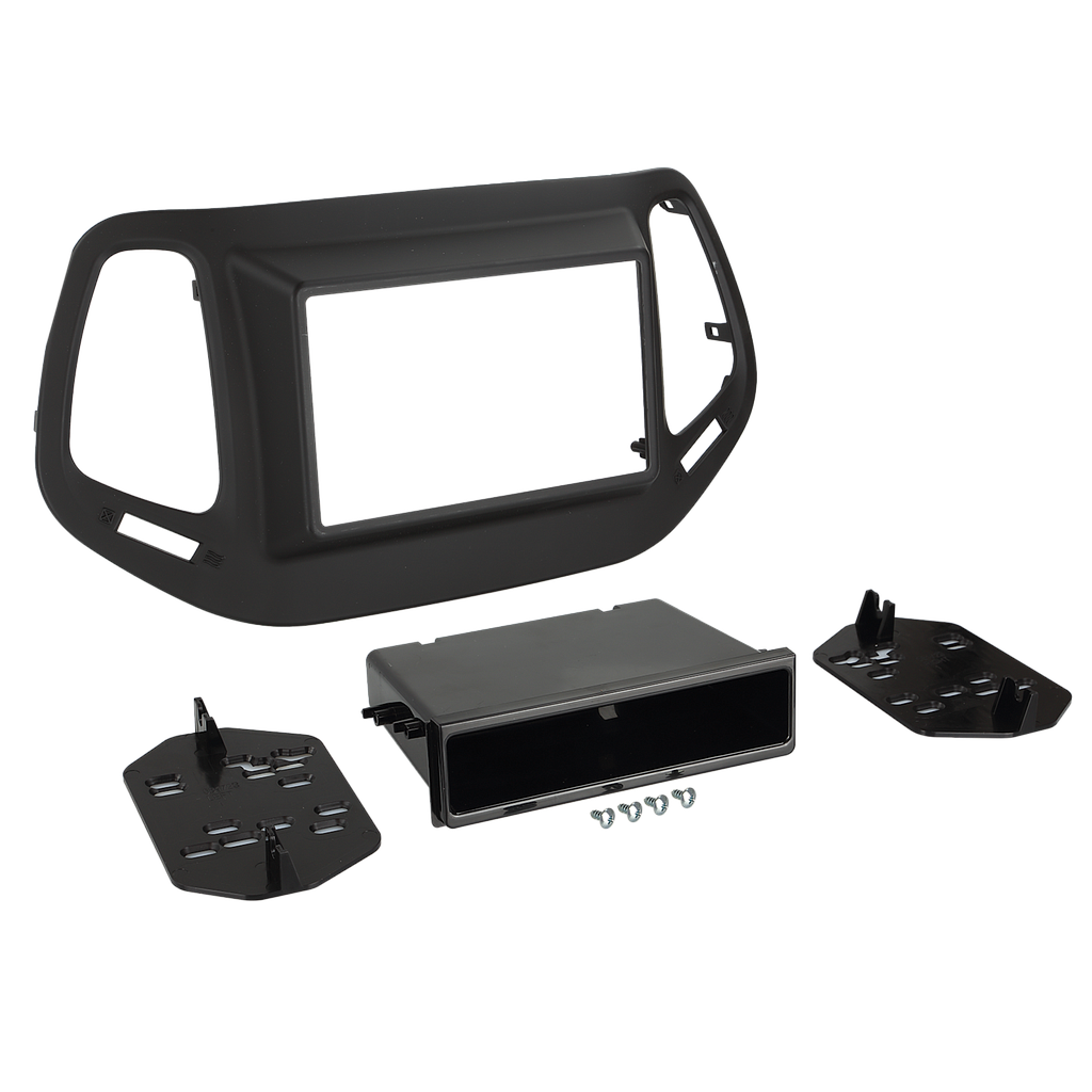 2-DIN Radioblende Jeep Compass 2017-> schwarz 381145-12