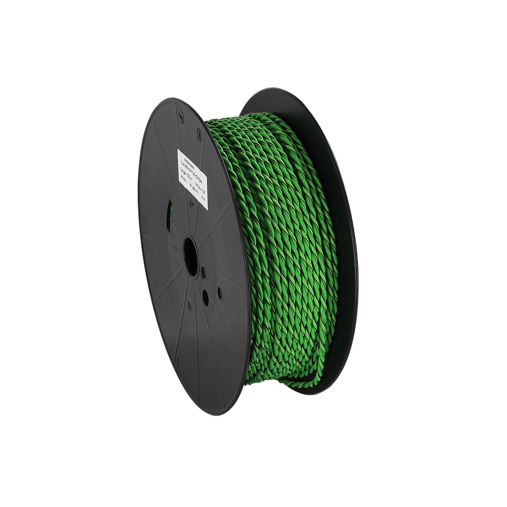 Lautsprecherkabel verdrillt 2x2.50mm² grün/grün-schwarz 100m 51-250-111
