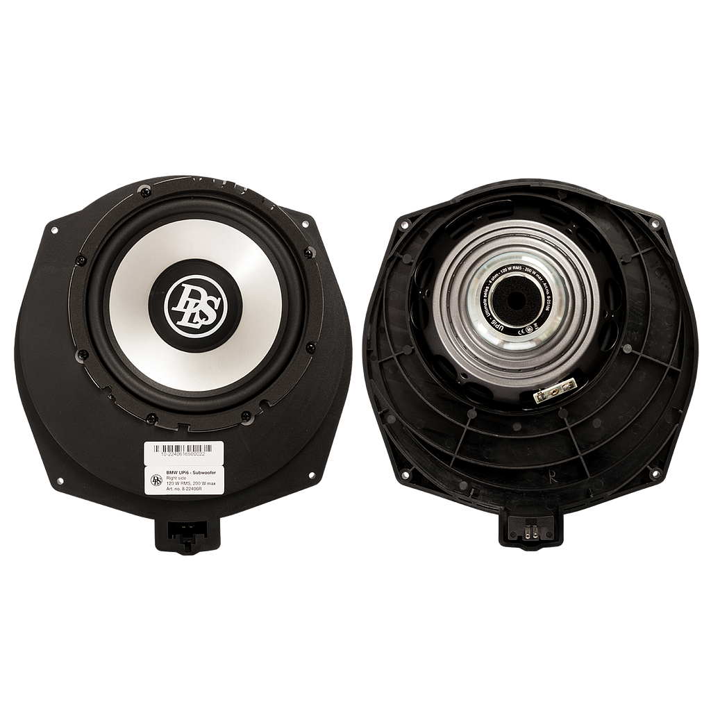 16.5cm BMW Untersitz Subwoofer120 WRMS 1 x Paar CS-BMW UPi6