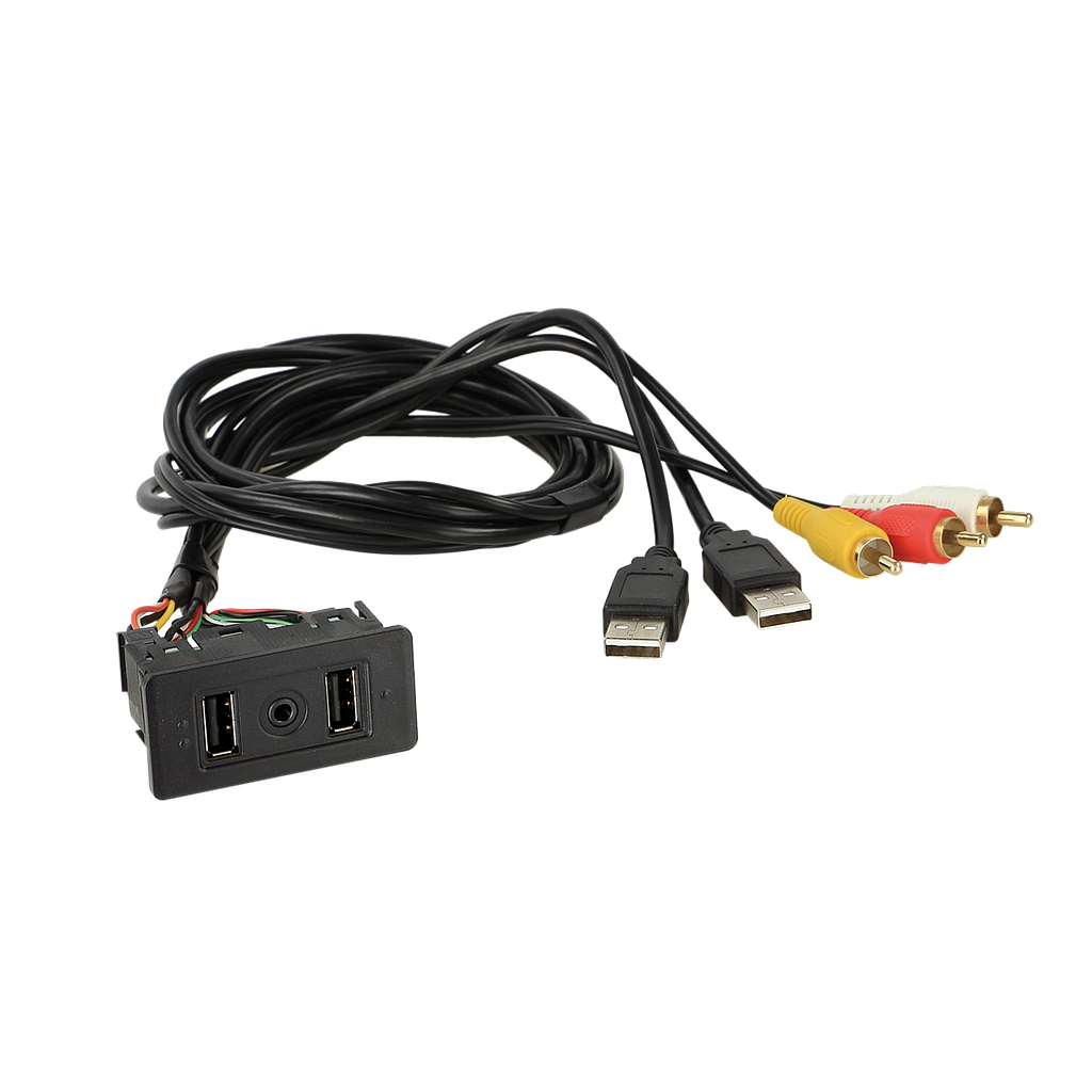 USB/AUX-AV Einbaubuchse universal 44-1000-003