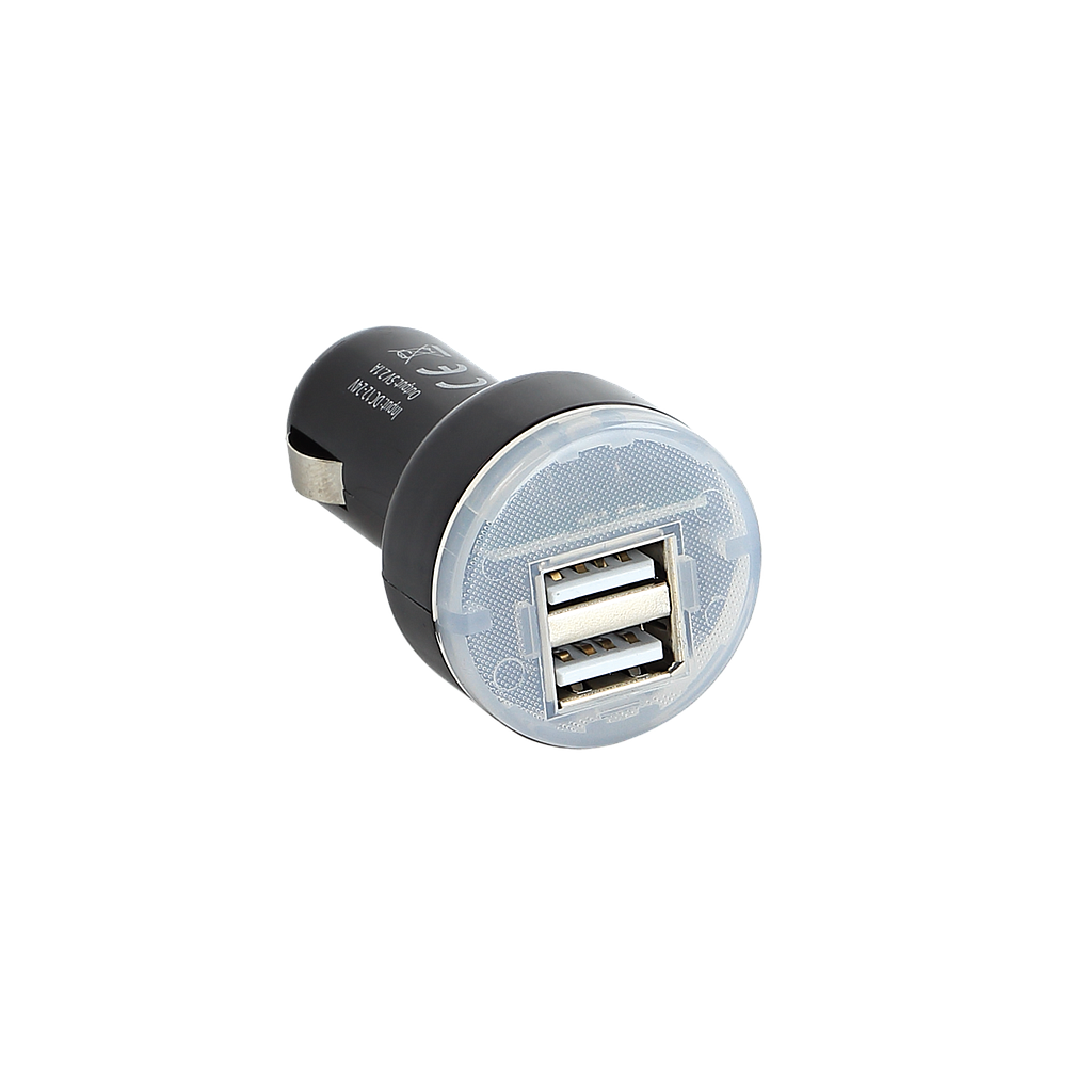 USB Ladeadapter 12V/24V USB-A 5V 2,1A/2x5V 1A 349050-12