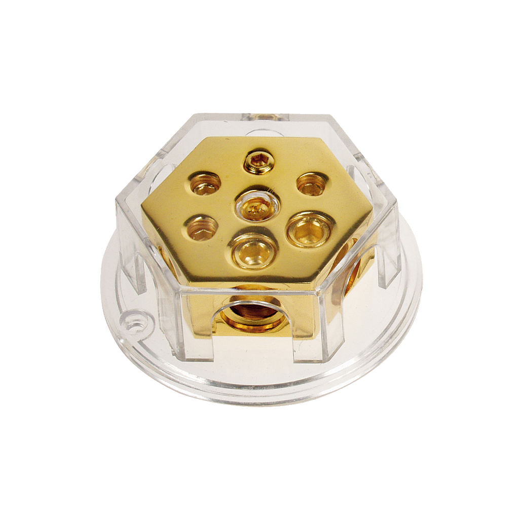 Verteilerblock (gold) 2 x 20 mm² / 4 x 10  mm² 30.3602-04