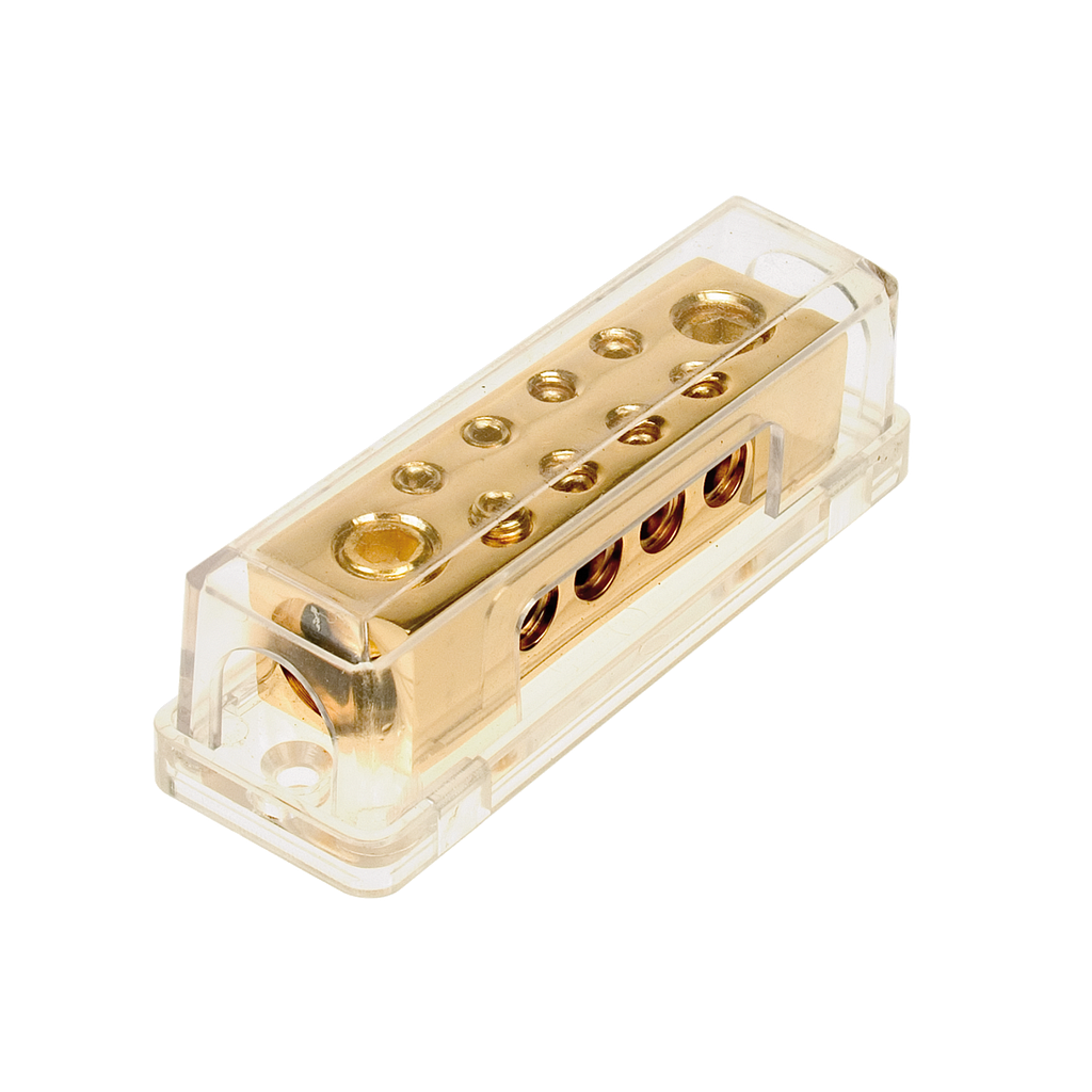 Verteilerblock (gold) 2 x 50 mm²  / 8 x 10 mm² 30.3601-02