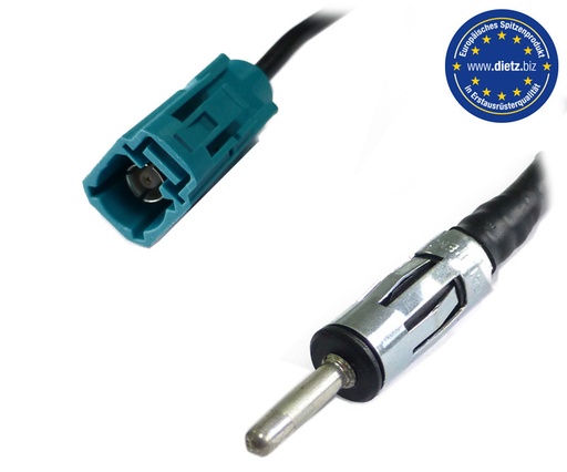 [die8524] Antennenadapter FAKRA Buchse - DIN Stecker (DABSPL)