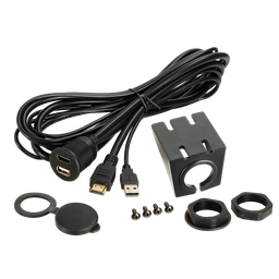 [2100000062225] USB/HDMI Einbaubuchse/Aufbaugehäuse universal 44-1000-002