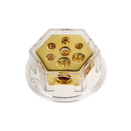 [2100000034673] Verteilerblock (gold) 2 x 20 mm² / 4 x 10  mm² 30.3602-04