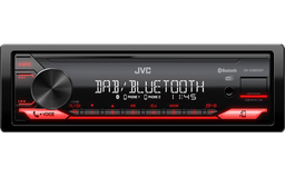 [2100000107032] JVC KD-X282DBT 1-DIN Autoradio mit USB, AUX, Bluetooth und kurzem Chassis