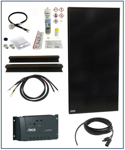 [die100pwst1] Solaranlage Sun Pearl 100W - Steca Regler 1515