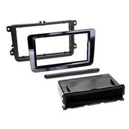 [2100000028184] 2-DIN RB mit Fach Seat/Skoda/VW Klavierlack schwarz 281320-10-2